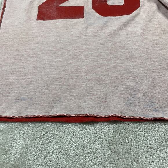 VTG 70s Basketball Jersey Mens M Basketball Practice Retro Double Face Cotton - Picture 9 of 10